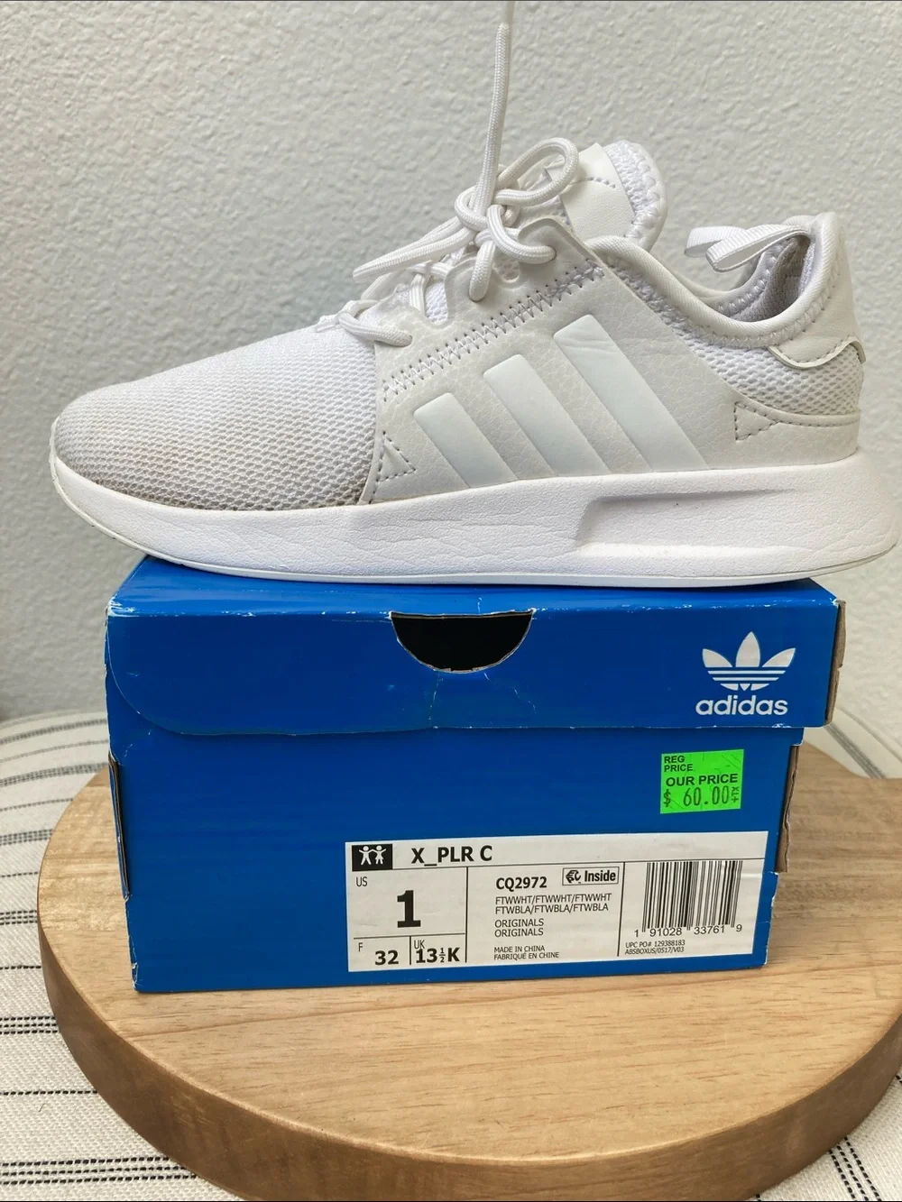 SALE! 50% Off adidas Kids White X_PLR C Lightweight Sneakers Size 1